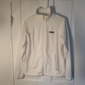 Women's White Columbia Full Zip Fleece Size Medium